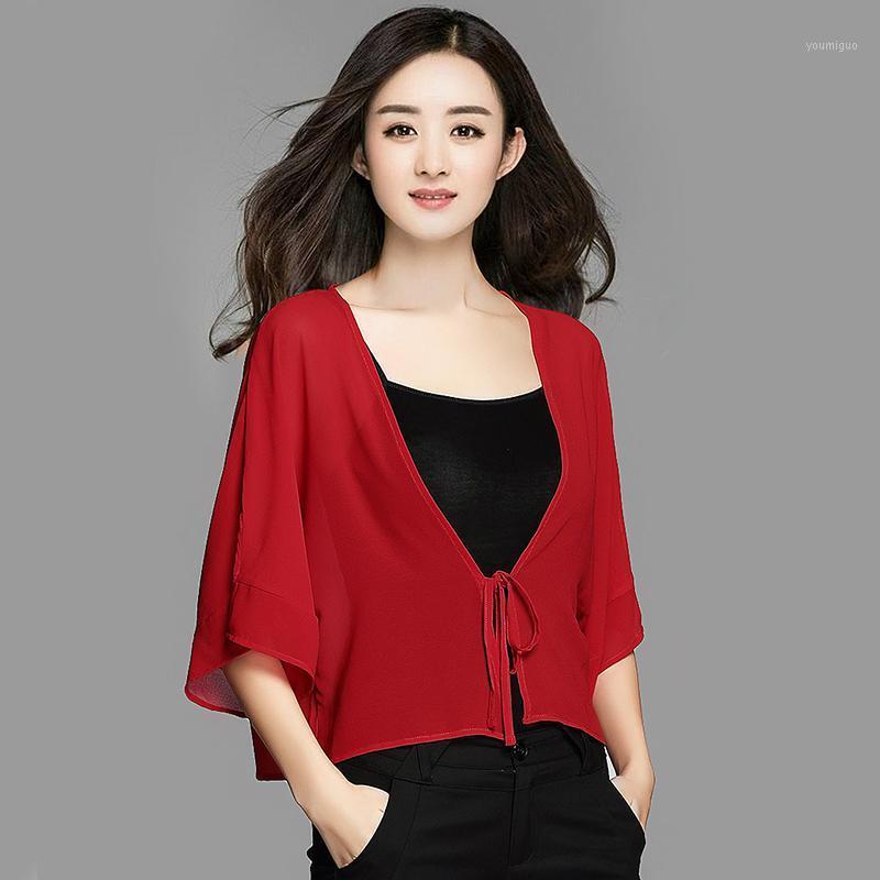 Korean Style Women Streetwear Sun Protection Chiffon Shirt Plus Size -8XL Sexy Kimono Cardigan Office Blouse Tops Women's Blouses & Shirts, Black
Korean Style Women Streetwear Sun Protection Chiffon Shirt Plus Size -8XL Sexy Kimono Cardigan Office Blouse Tops Women's Blouses & Shirts, Black