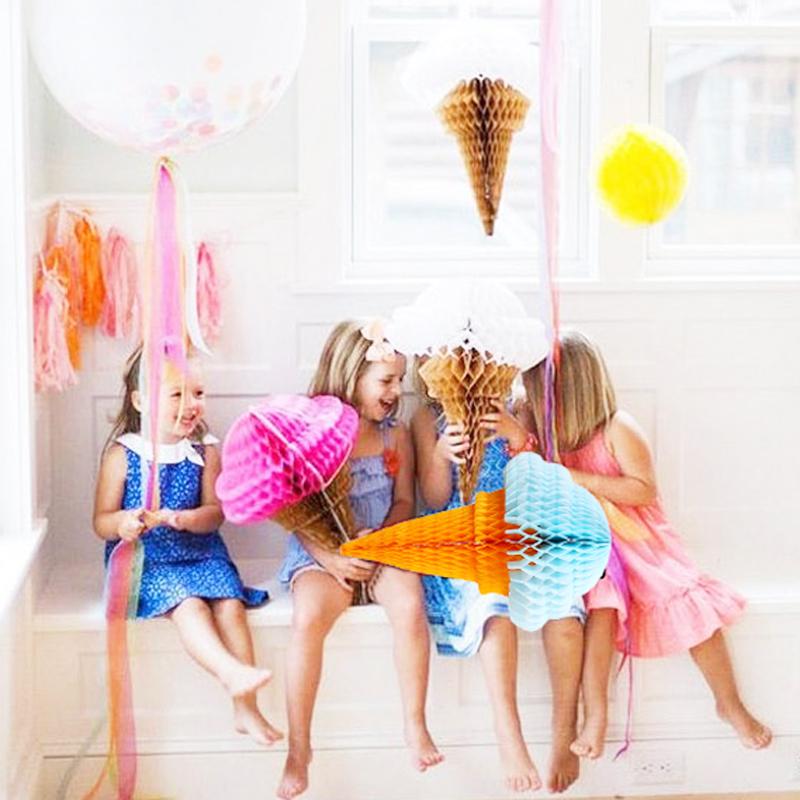 Other Festive & Party Supplies ! (5pcs/lot) 19*32cm(8"X12")Ice Cream Tissue Paper Honeycomb Ball Flower Lanterns For Wedding Birth
Other Festive & Party Supplies ! (5pcs/lot) 19*32cm(8"X12")Ice Cream Tissue Paper Honeycomb Ball Flower Lanterns For Wedding Birth