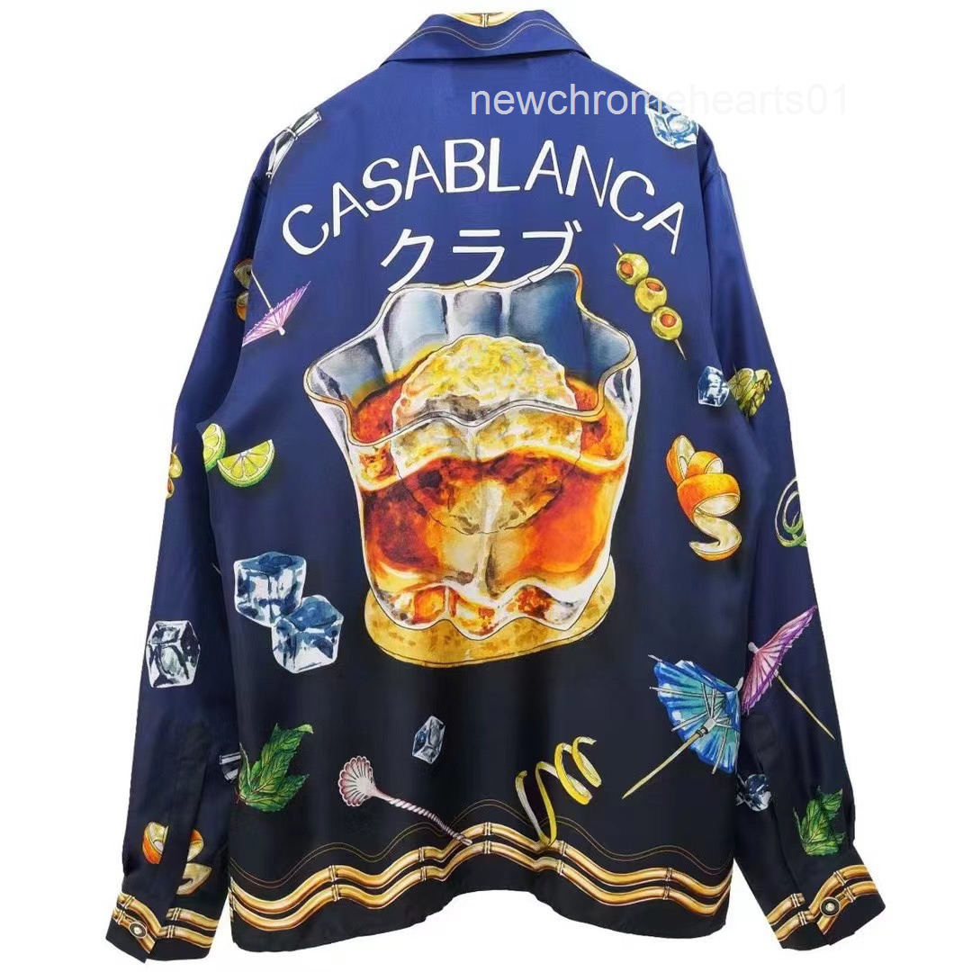 Casablanca 22ss men shirts colorful whisky glass Japanese gradient Hawaiian long sleeve shirt, As shown in figure
Casablanca 22ss men shirts colorful whisky glass Japanese gradient Hawaiian long sleeve shirt, As shown in figure