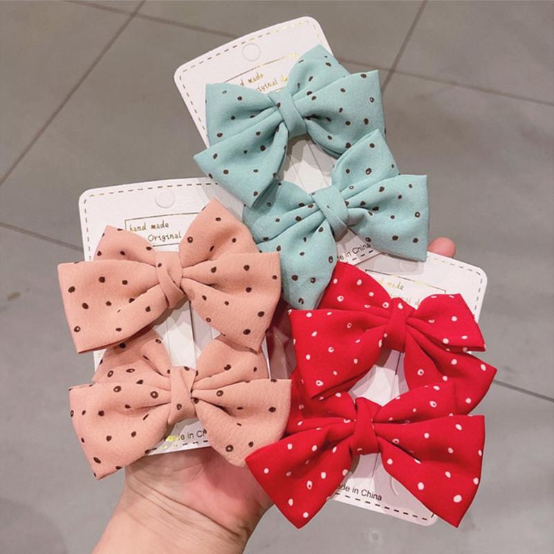 Hair Accessories 2PCS/Set Bow Dots Solid Color Hairpins Double Layer Bowknot Clip, Green
Hair Accessories 2PCS/Set Bow Dots Solid Color Hairpins Double Layer Bowknot Clip, Green