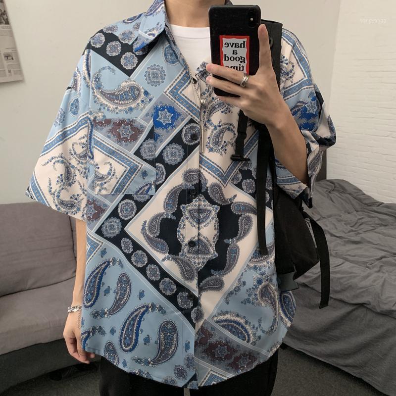 Men's Korean Short Sleeve Shirts 2022 Casual Loose Camisas Homme Vintage Cashew Flowers Print Shirt Fashions Male Clothing Tops, Photo color
Men's Korean Short Sleeve Shirts 2022 Casual Loose Camisas Homme Vintage Cashew Flowers Print Shirt Fashions Male Clothing Tops, Photo color