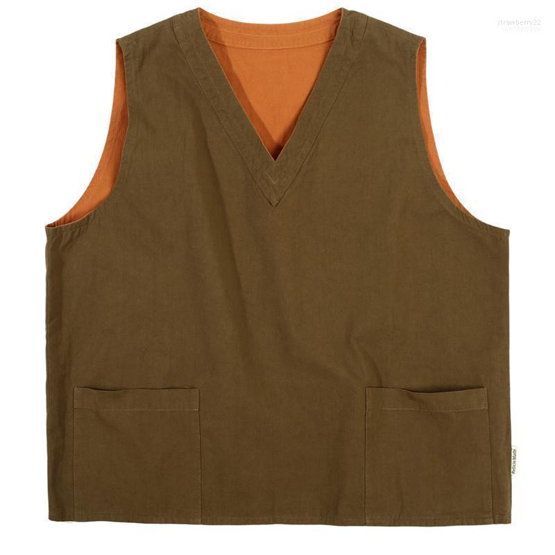 Men's Vests Reversible Vest Men Solid Color Streetwear Casual Fashion Sleeveless Jacket Outerwear Mens1 Stra22, Army green
Men's Vests Reversible Vest Men Solid Color Streetwear Casual Fashion Sleeveless Jacket Outerwear Mens1 Stra22, Army green