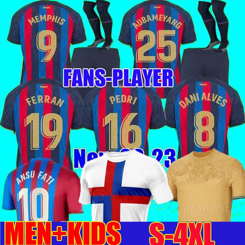 Camisetas de football MEMPHIS PEDRI ADAMA AUBA BARCELONA soccer jerseys FERRAN 21 22 23 ANSU FATI 2021 2022 2023 GAVI F. JONG DEST kit shirt Men Kids sets uniform
Camisetas de football MEMPHIS PEDRI ADAMA AUBA BARCELONA soccer jerseys FERRAN 21 22 23 ANSU FATI 2021 2022 2023 GAVI F. JONG DEST kit shirt Men Kids sets uniform