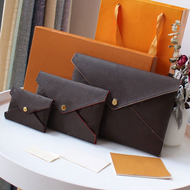 3 piece Pochette Kirigami Classic Clutch Bags Wallet Womens purse Coin Purses Double hasp Wallets Fold Card Holder Passport Holder
