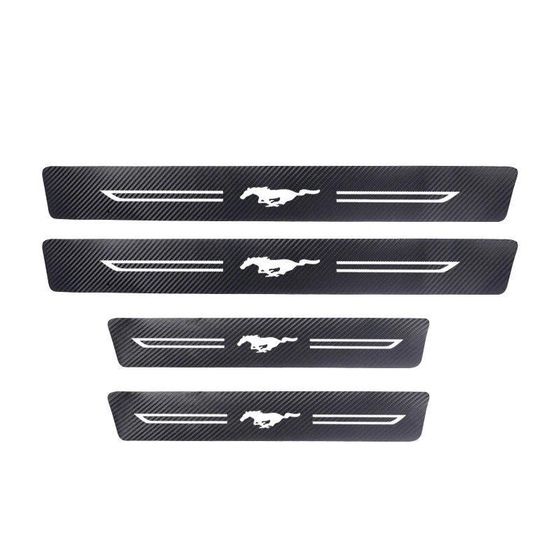 4Pcs Door Sill Sticker 2013-2019 For Ford Mustang Gt Car Threshold Protector Carbon Fiber Leather Modification Accessories, Black
4Pcs Door Sill Sticker 2013-2019 For Ford Mustang Gt Car Threshold Protector Carbon Fiber Leather Modification Accessories, Black