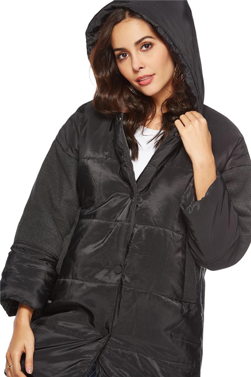 Women' Trench Coats Autumn And Winter Woolen Stitching Hooded Korean Version Of The Thickened Slim Cotton Jacket Female Parka Long Sleeve C, Black
Women' Trench Coats Autumn And Winter Woolen Stitching Hooded Korean Version Of The Thickened Slim Cotton Jacket Female Parka Long Sleeve C, Black