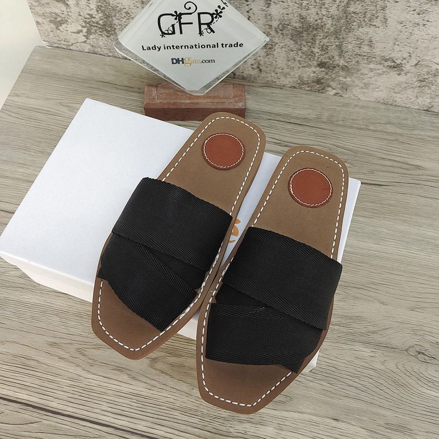 Slippers Designer Women Woody Flat Mules Sandals Slides Sail Canvas White Black Womens Fashion Beach Slipper shoes 02, Make up the difference
Slippers Designer Women Woody Flat Mules Sandals Slides Sail Canvas White Black Womens Fashion Beach Slipper shoes 02, Make up the difference