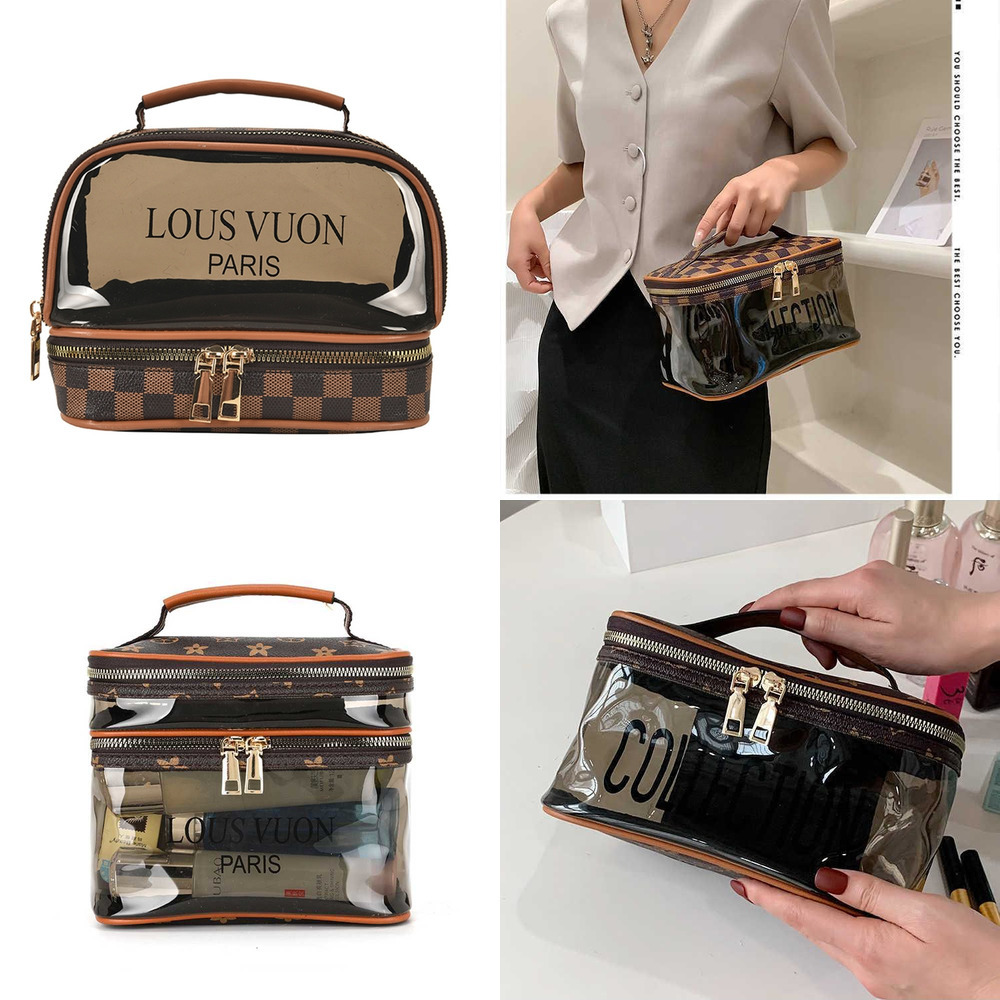 2022 Vintage Retro Transparent Clear Cosmetic Bag Plaid Double Zipper Handbag Purses Wash Makeup Bags Large Capacity PVC Travel Storage Pouch Pockets T41GYZZ, Style 8 120g
2022 Vintage Retro Transparent Clear Cosmetic Bag Plaid Double Zipper Handbag Purses Wash Makeup Bags Large Capacity PVC Travel Storage Pouch Pockets T41GYZZ, Style 8 120g