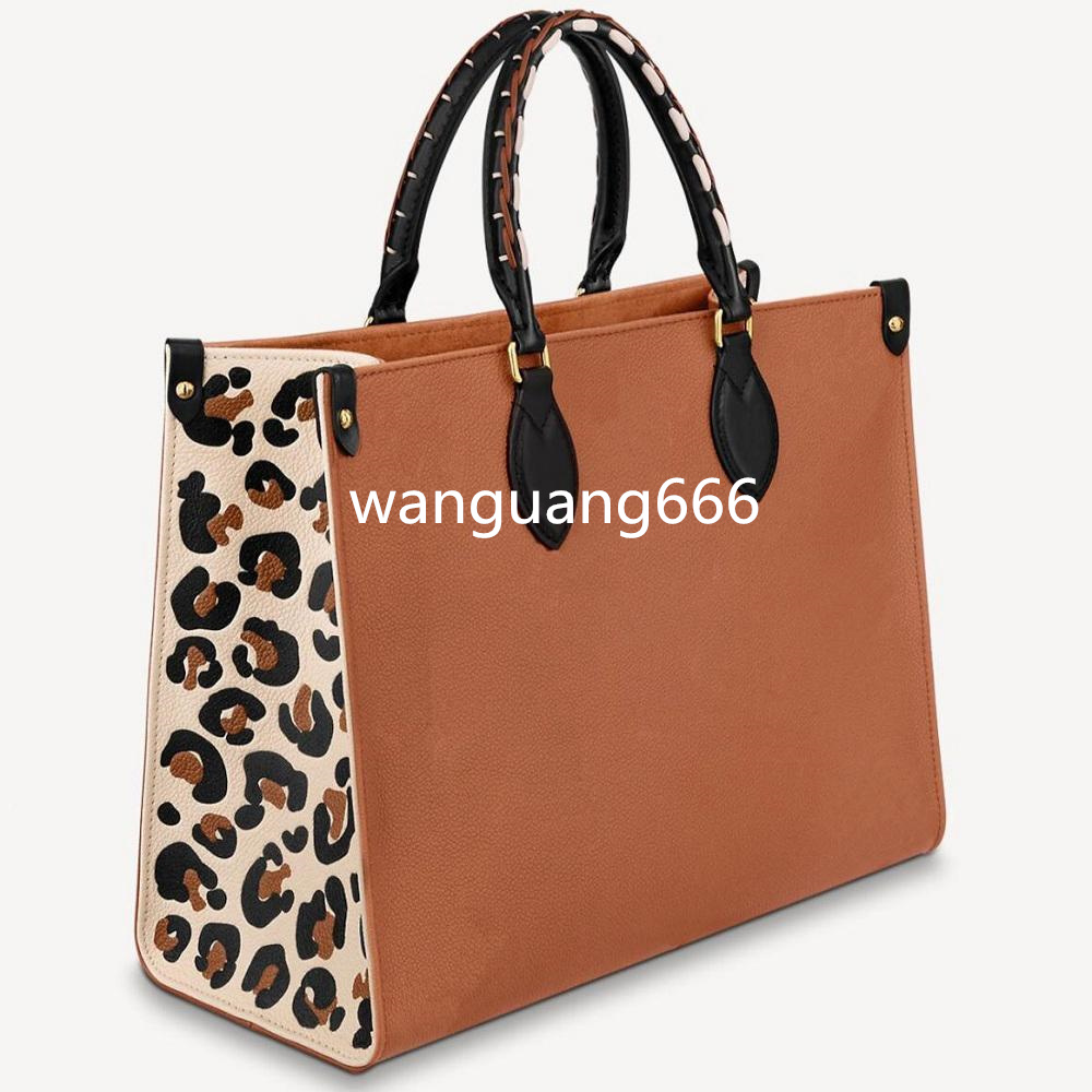M58521 M58522 Designer Women ONTHEGO shopping Bag braided cowhide leather Wild at Heart leopard-print luxury Handbag Purse Tote Shoulderbag Crossbody Clutch bags, Brown
M58521 M58522 Designer Women ONTHEGO shopping Bag braided cowhide leather Wild at Heart leopard-print luxury Handbag Purse Tote Shoulderbag Crossbody Clutch bags, Brown