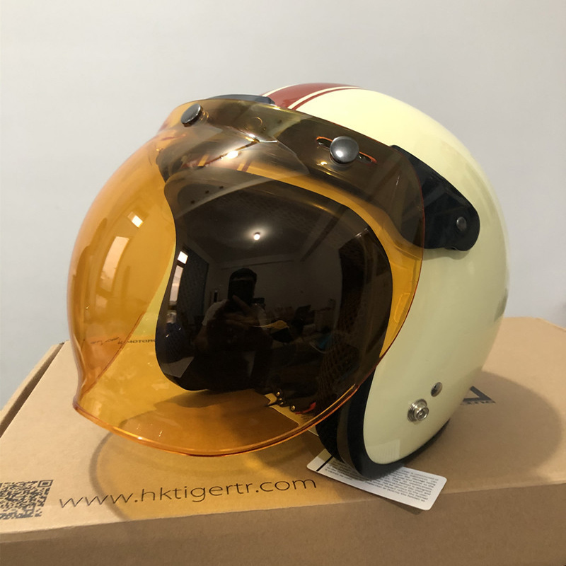 Open Motorcycle Helmet Visor With frame Casco Visor Lenses Capacete Bubble Shield Helmets Accessories
