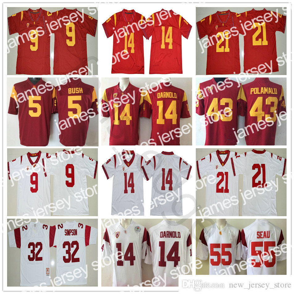 2022 NCAA USC Trojans College Football Wear 14 Sam Darnold Reggie Bush JuJu Smith-Schuster Adoree' Jackson Troy Polamalu OJ Simpson Junior Seau, Same as picture
2022 NCAA USC Trojans College Football Wear 14 Sam Darnold Reggie Bush JuJu Smith-Schuster Adoree' Jackson Troy Polamalu OJ Simpson Junior Seau, Same as picture
