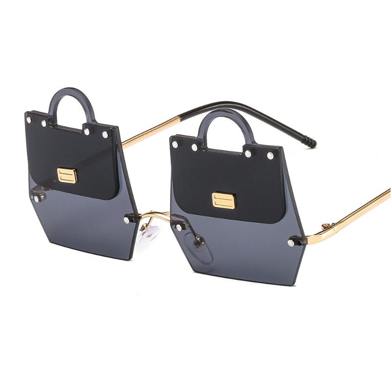 Sunglasses Trend Handbag Shape Women Irregular Metal Frame Cool Modern Rimless Fashion Sun Glasses UV400 With Box NXSunglasses
Sunglasses Trend Handbag Shape Women Irregular Metal Frame Cool Modern Rimless Fashion Sun Glasses UV400 With Box NXSunglasses