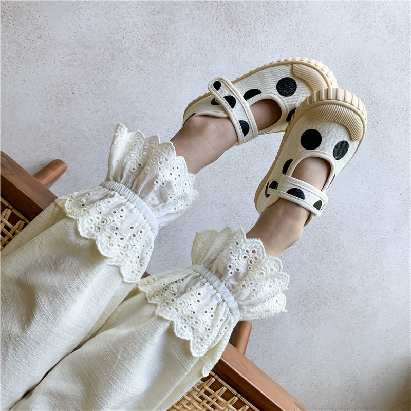 deer jonmi Spring Summer Korean Style Baby Girls Lace Lantern Pants Solid Color Embroidery Toddlers Kids Cotton Trousers 220512