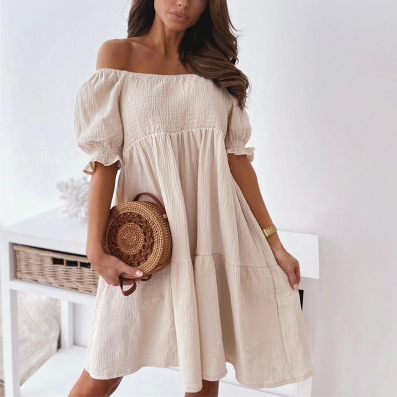 Casual Dresses Sexy Backless Mini Dress Women Summer Slash Neck Solid Loose Fashion Big Swing A Line Lady Beach Party Femme RobeCasual, Green
Casual Dresses Sexy Backless Mini Dress Women Summer Slash Neck Solid Loose Fashion Big Swing A Line Lady Beach Party Femme RobeCasual, Green