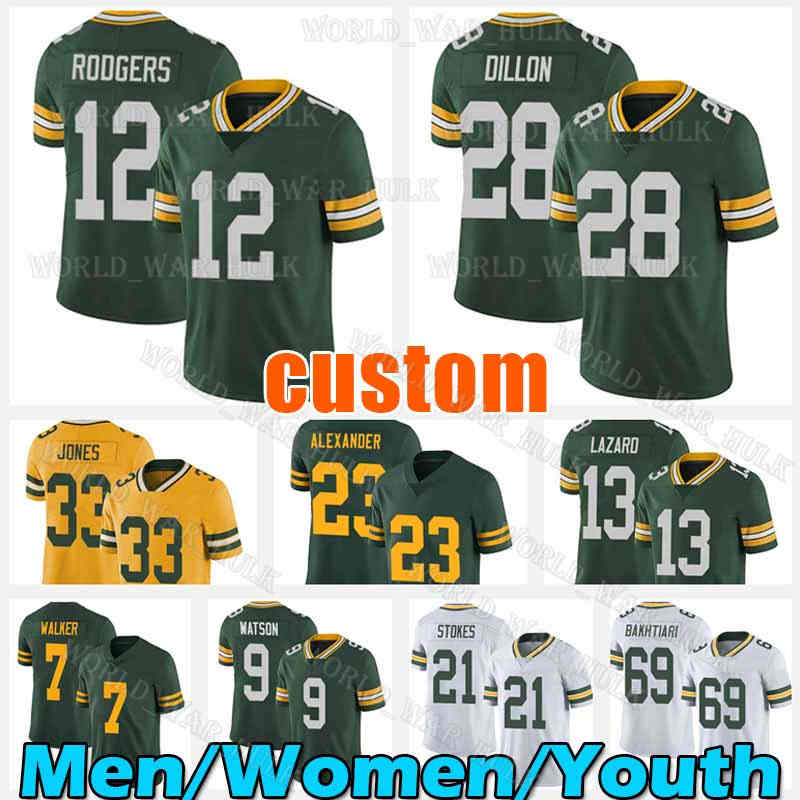 Aaron Rodgers Jersey AJ Dillon Jones Football Jaire Alexander Eric Stokes David Bakhtiari Green Bayes Packer Mason Crosby Allen Lazard Randall Cobb Darnell Savage 2, Men custom jersey(b z g)
Aaron Rodgers Jersey AJ Dillon Jones Football Jaire Alexander Eric Stokes David Bakhtiari Green Bayes Packer Mason Crosby Allen Lazard Randall Cobb Darnell Savage 2, Men custom jersey(b z g)