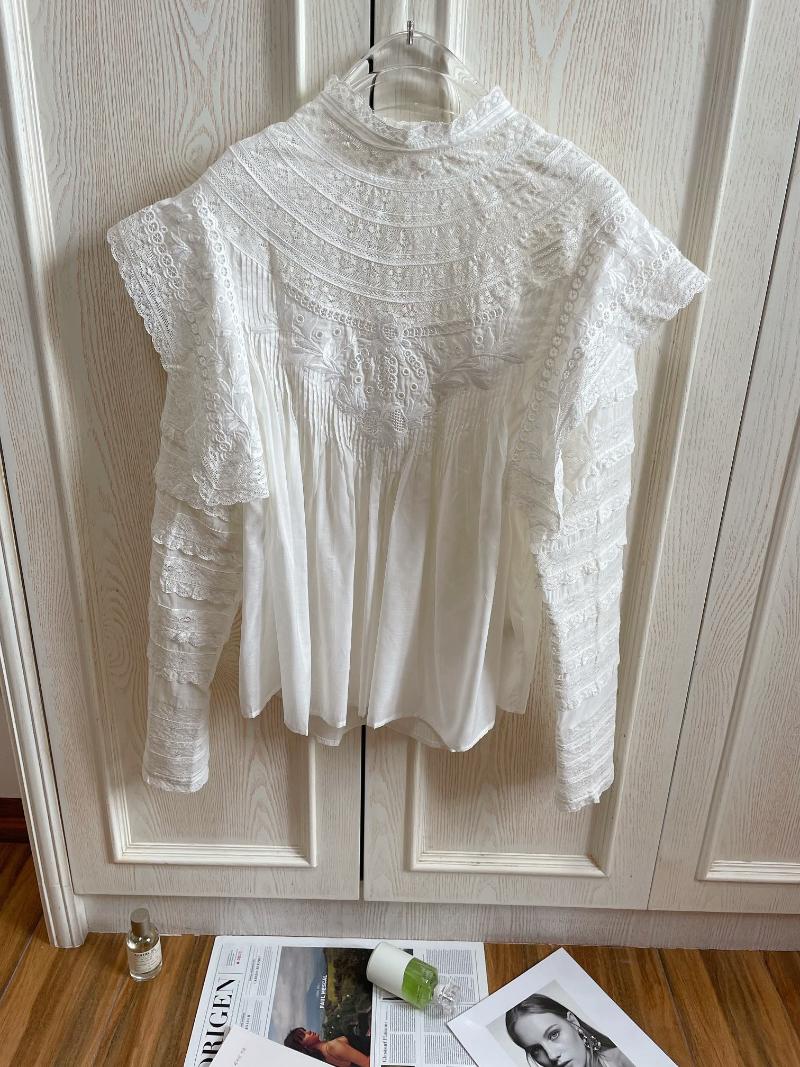 Women' Blouses & Shirts Women Fashion Long Sleeve Sexy Embroidered Lace Patchwork Half Turtleneck Blouse Top 0706Women
Women' Blouses & Shirts Women Fashion Long Sleeve Sexy Embroidered Lace Patchwork Half Turtleneck Blouse Top 0706Women