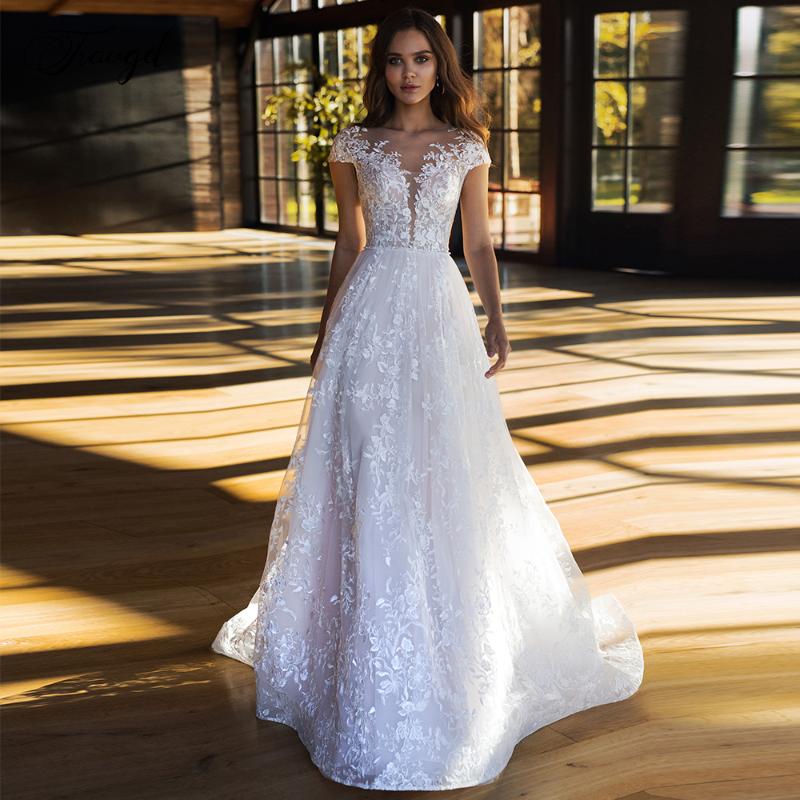 Other Wedding Dresses Traugel Scoop A Line Lace Beach Elegant Applique Cap Sleeve Button Bride Dress Sweep Train Bridal Gown Plus SizeOther, Black
Other Wedding Dresses Traugel Scoop A Line Lace Beach Elegant Applique Cap Sleeve Button Bride Dress Sweep Train Bridal Gown Plus SizeOther, Black