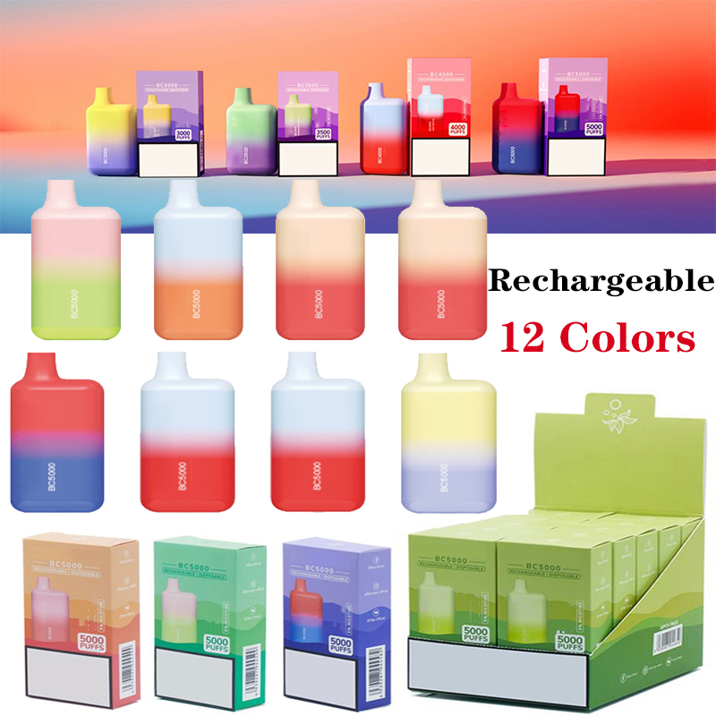 ELF BAR Disposable Vape Pen Device Pods E cigarettes BC5000Puffs Vape BOX 13ml Prefilled Cartridge Rechargeable 650mAh Battery vapes 12 Colors Pre fill
ELF BAR Disposable Vape Pen Device Pods E cigarettes BC5000Puffs Vape BOX 13ml Prefilled Cartridge Rechargeable 650mAh Battery vapes 12 Colors Pre fill