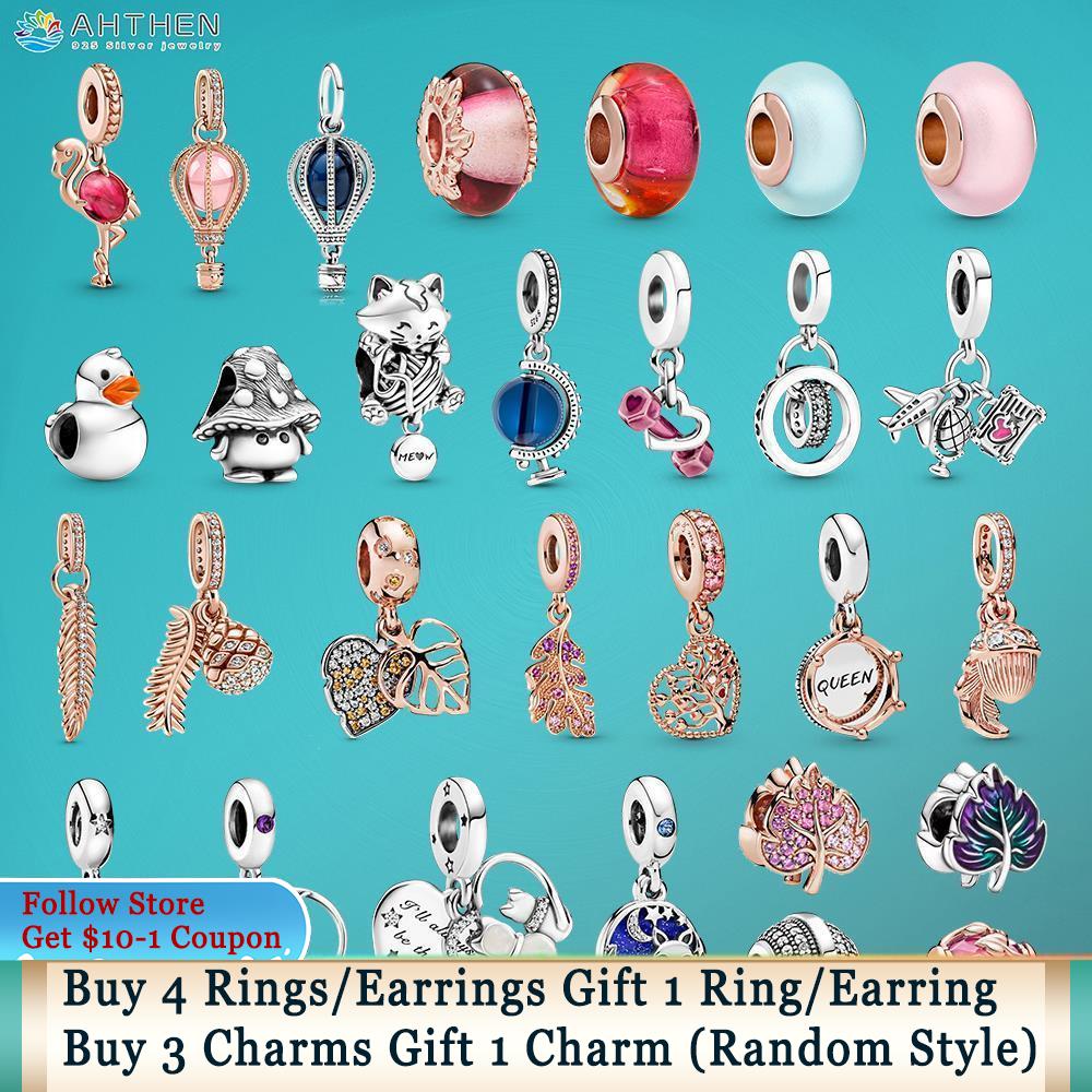 925 Sterling Silver Dangle Charm Pink Pave Leaf Pink Flamingo Murano Glass Beads Bead Fit Pandora Charms Bracelet DIY Jewelry Accessories
925 Sterling Silver Dangle Charm Pink Pave Leaf Pink Flamingo Murano Glass Beads Bead Fit Pandora Charms Bracelet DIY Jewelry Accessories