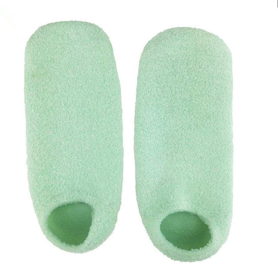 Lavender Jojoba Oil Exfoliating Foot Mask Gloves Spa Gel Sock Moisturizing Hand Mask Feet Care Beauty Silicone Socks Calcetin De Gel Para Spa De Belle
