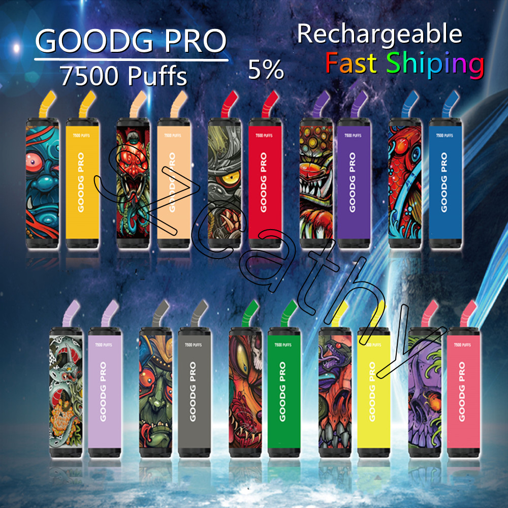 Original GOODG PRO 7500 Puffs Disposable High Quality E Cigarette 5% Pod 15ml Mesh Coil Vape Pen 850mAh Rechargeable Battey With Type-C Charge Wholesale Brand Vapes
Original GOODG PRO 7500 Puffs Disposable High Quality E Cigarette 5% Pod 15ml Mesh Coil Vape Pen 850mAh Rechargeable Battey With Type-C Charge Wholesale Brand Vapes