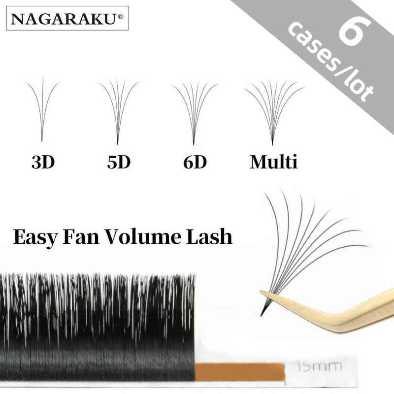 NAGARAKU All Size 6 Cases C D Curl Easy Fanning Eyelashes for Extensions Fan Easy Eyelash Bloom Flare Eye Lash Russian AA220316
NAGARAKU All Size 6 Cases C D Curl Easy Fanning Eyelashes for Extensions Fan Easy Eyelash Bloom Flare Eye Lash Russian AA220316