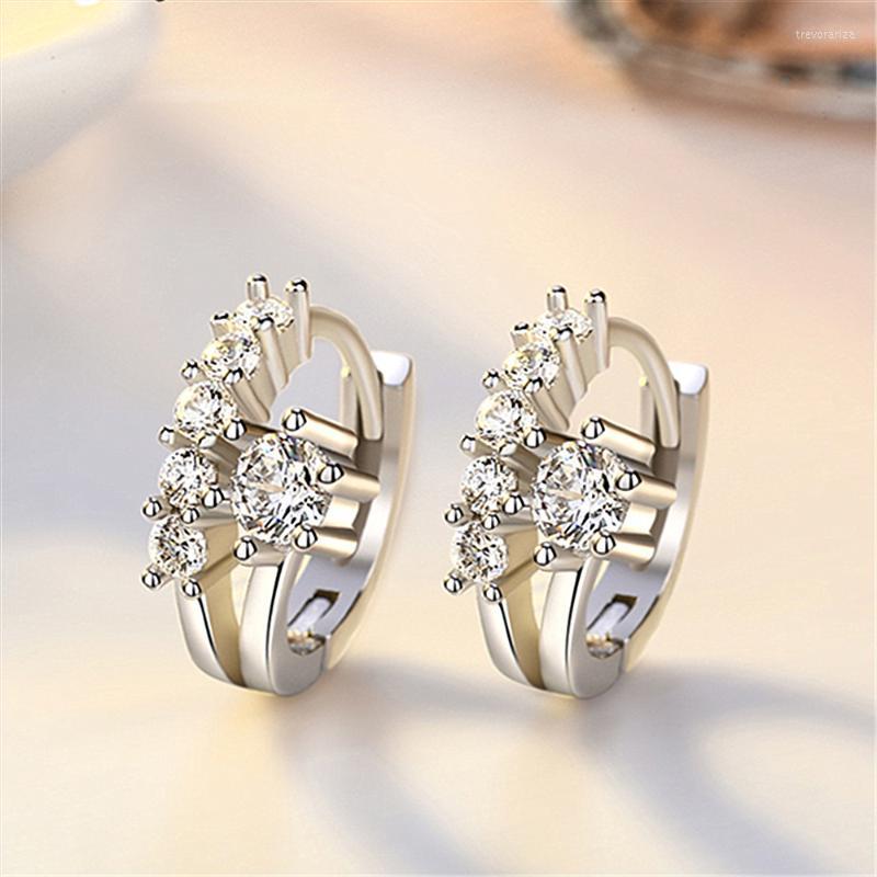 Hoop & Huggie Design 925 Silver Color Earrings Inlaid Zircon For Women Charm Jewelry Gift JED431Hoop
Hoop & Huggie Design 925 Silver Color Earrings Inlaid Zircon For Women Charm Jewelry Gift JED431Hoop