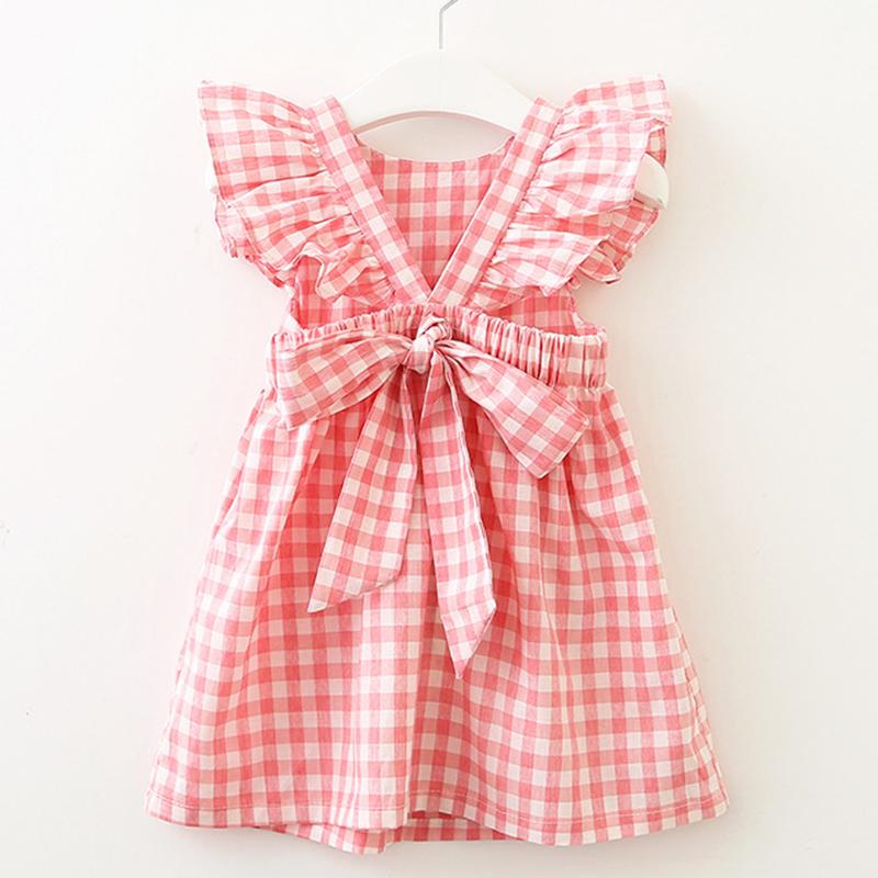 Girl's Dresses Summer Plaid Baby Girl Clothes Ruffles Backless Children Dress Leisure Flying Sleeve Lovely Kids ClothesGirl's, Pink
Girl's Dresses Summer Plaid Baby Girl Clothes Ruffles Backless Children Dress Leisure Flying Sleeve Lovely Kids ClothesGirl's, Pink