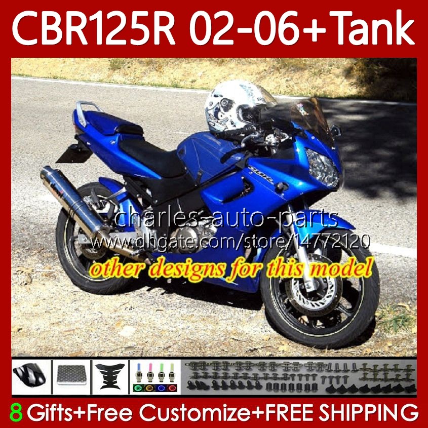 OEM Fairings For HONDA CBR-125 CBR 125 R CC 02-06 Bodywork 124No.138 CBR 125R 125CC CBR125R 2002 2003 2004 05 06 CBR125RR CBR-125R 02 03 04 2005 2006 