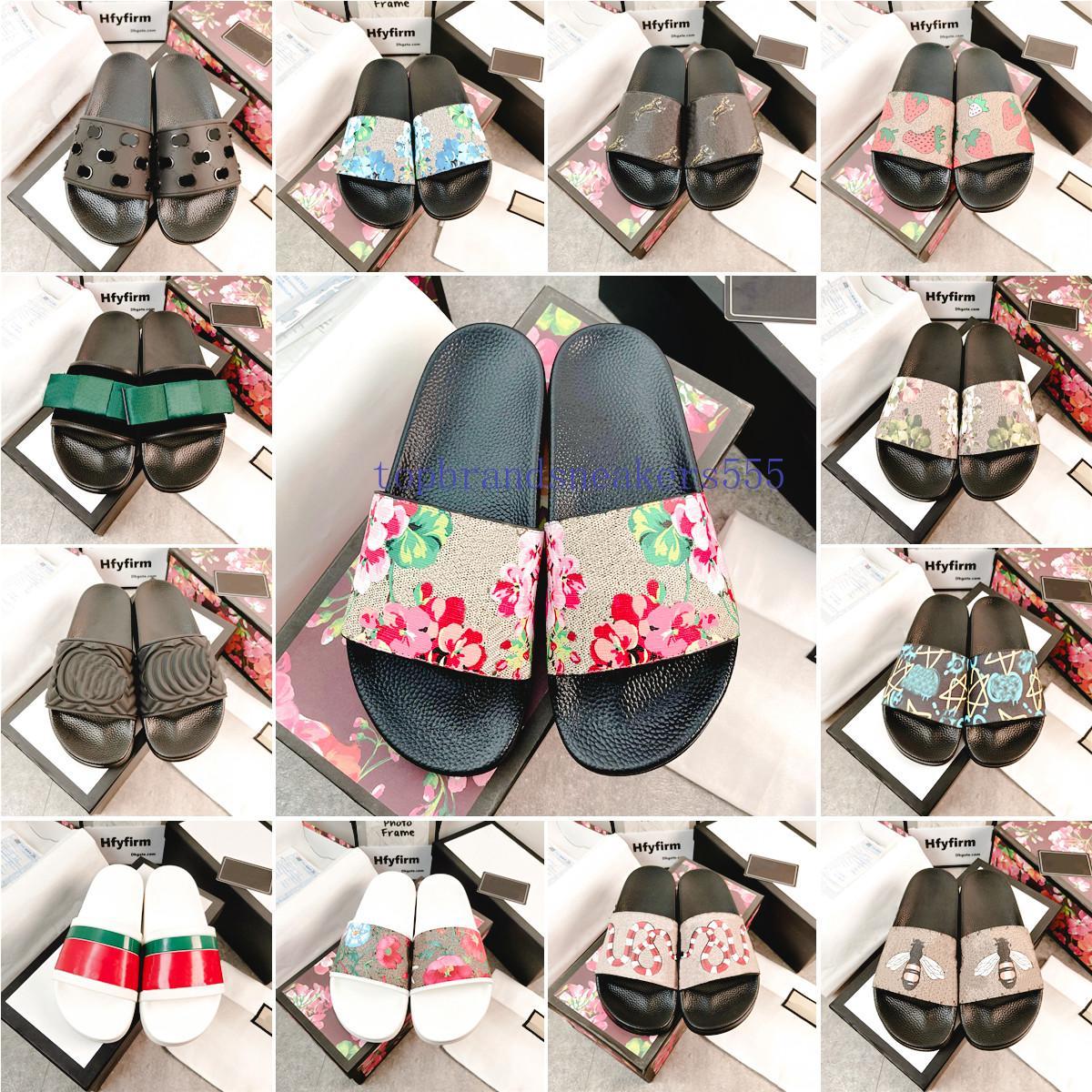 Designer Slides Mens Womens Slippers Bloom Printing Leather Comfort Non-slip Shoes Fashion Summer Sandals Beach Sneakers with Box Bag Size 35-45, Color 11
Designer Slides Mens Womens Slippers Bloom Printing Leather Comfort Non-slip Shoes Fashion Summer Sandals Beach Sneakers with Box Bag Size 35-45, Color 11
