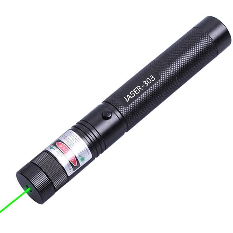 Laser Pointers 303 Green Pen 532nm Adjustable Focus & And Battery Charger EU US VC081 0.5W SYSR With Box Package