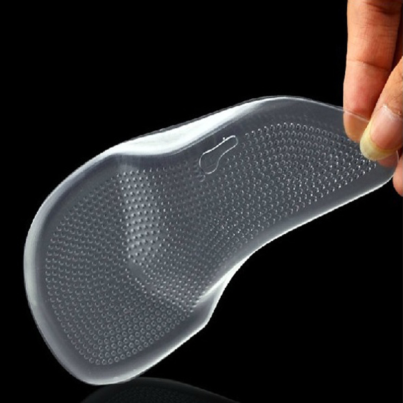 2 pairs= 4 pieces silicone gel ortic arch pad arch support insole flat foot feet care relieve pain orthopedics insert 220505