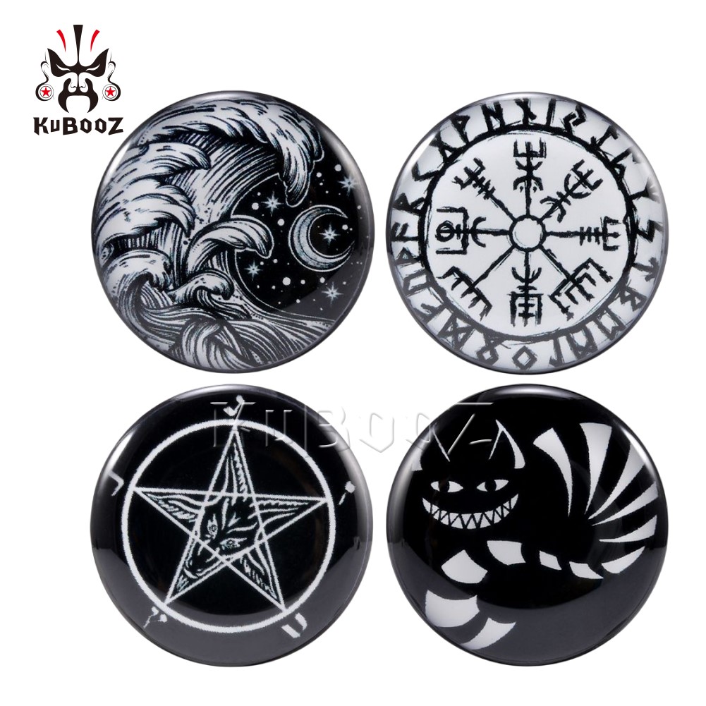 KUBOOZ Acrylic Pentagram Waves Moon Ear Tunnel Plugs Gauges Body Piercings Jewelry Piercing Expander Wholesale 6-25mm 80pcs
KUBOOZ Acrylic Pentagram Waves Moon Ear Tunnel Plugs Gauges Body Piercings Jewelry Piercing Expander Wholesale 6-25mm 80pcs