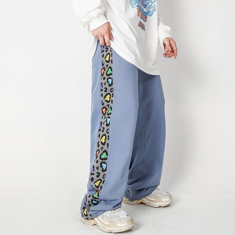 Male Women Streetwear Hip Hop Wide Leg Trousers Jogger Sweatpants Pants Men Side Leopard Splice Loose Casual Straight Pant Men's, Black
Male Women Streetwear Hip Hop Wide Leg Trousers Jogger Sweatpants Pants Men Side Leopard Splice Loose Casual Straight Pant Men's, Black