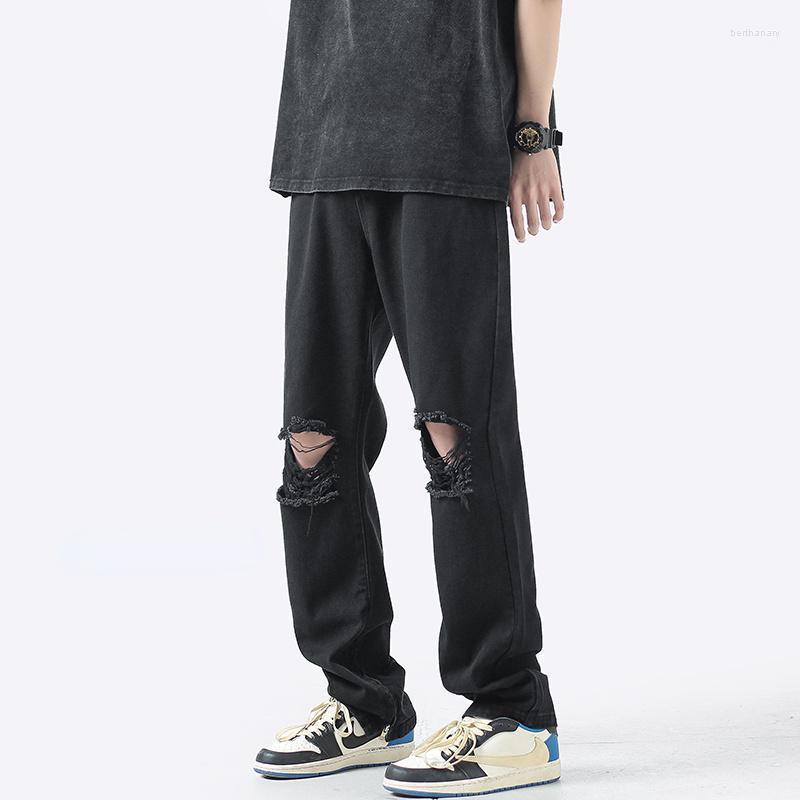 Men's Jeans Summer 3 Color Ripped Baggy Men's Fashion Casual Hole Straight Streetwear Hip Hop Loose Denim Pants Mens TrousersMen's Bert2, Black
Men's Jeans Summer 3 Color Ripped Baggy Men's Fashion Casual Hole Straight Streetwear Hip Hop Loose Denim Pants Mens TrousersMen's Bert2, Black