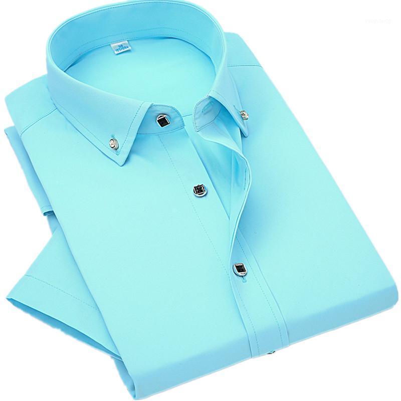 High Quality Non-ironing Men Dress Shirt Short Sleeve Solid Male Clothing Fit Business Shirts White Blue Purple Pink Men' Casual
High Quality Non-ironing Men Dress Shirt Short Sleeve Solid Male Clothing Fit Business Shirts White Blue Purple Pink Men' Casual
