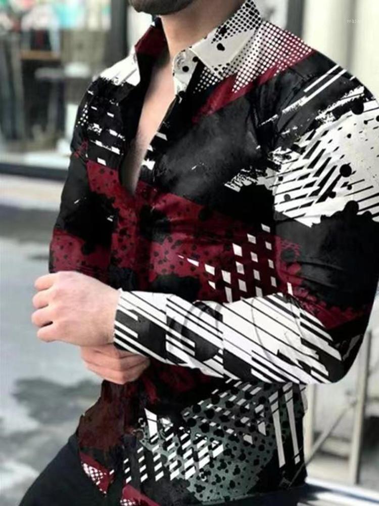 Men' Casual Shirts Men Loose Turn-down Collar Vintage Printing Button LongSleeve Tops2022 Autumn Clothing Fashion Streetwear, Xkcs-
Men' Casual Shirts Men Loose Turn-down Collar Vintage Printing Button LongSleeve Tops2022 Autumn Clothing Fashion Streetwear, Xkcs-