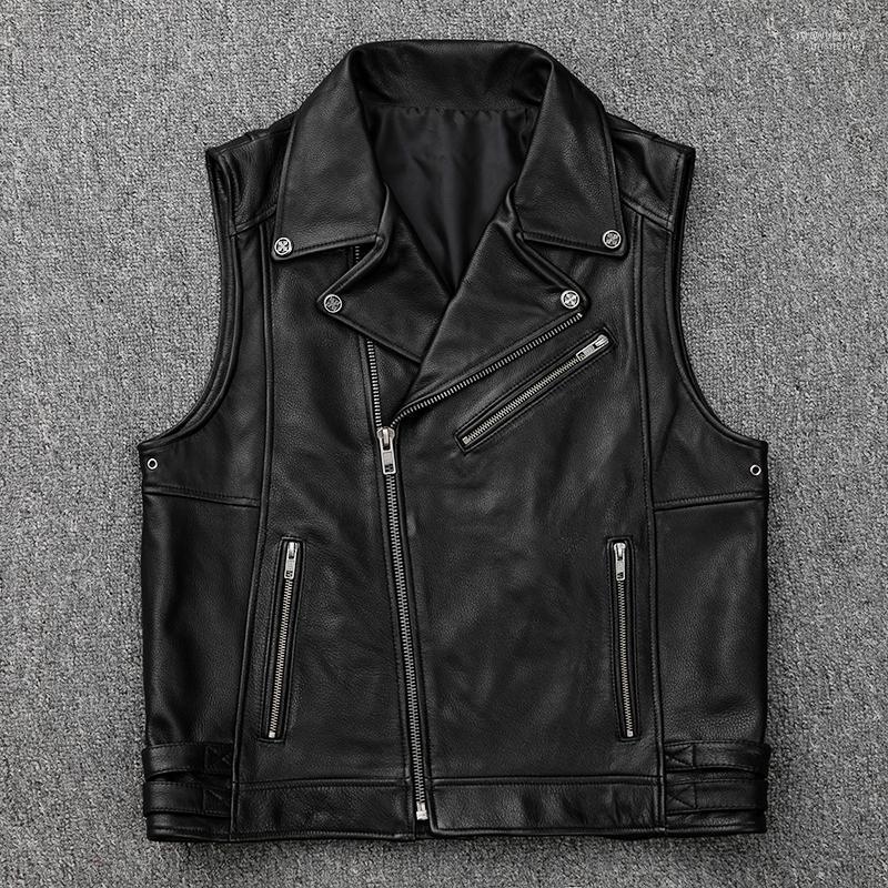Men's Genuine Leather Motorcycle Professional Large Size Vintage Cowskin Biker Sleeveless Vest Jackets Vests Stra22, Black
Men's Genuine Leather Motorcycle Professional Large Size Vintage Cowskin Biker Sleeveless Vest Jackets Vests Stra22, Black