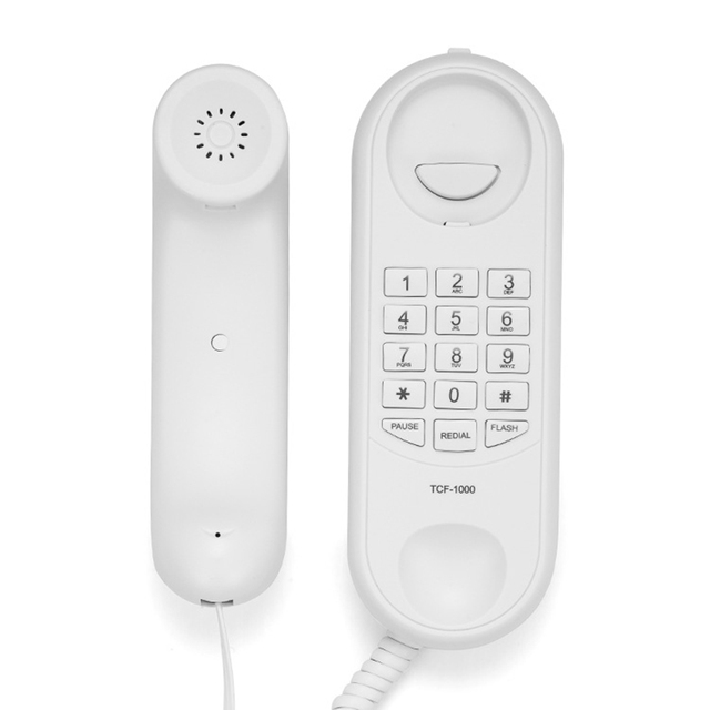 Corded House Phones Landline Dial Pad on Base unit Home Phone Wall Mountable Landline Telephone for Office Hotel Home Bathroom