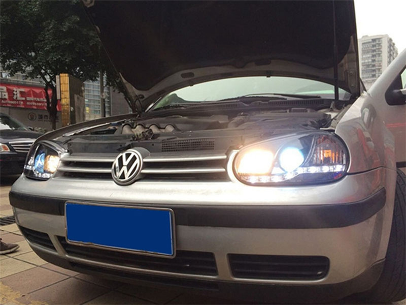 For VW Golf 4 LED Head Lamp 2004-2008 Headlight GTI Car Styling LED Dynamic Turn Signal High Beam Lens Daytime Running Lights