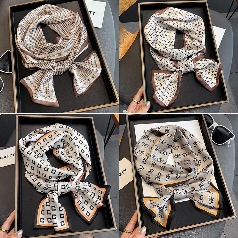 Scarves Hijab Silk Scarf Women Fashion Stripe Long Advanced Feeling Lady Hair Band Foulard Neckerchief Female Bandana Shawl Four Seasons
Scarves Hijab Silk Scarf Women Fashion Stripe Long Advanced Feeling Lady Hair Band Foulard Neckerchief Female Bandana Shawl Four Seasons