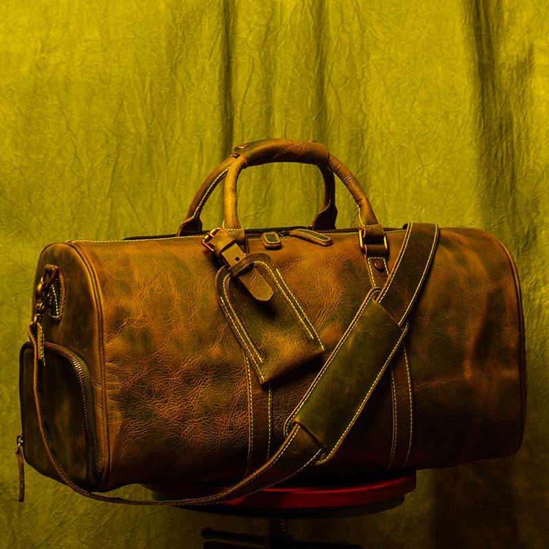 Duffel Bags Men Genuine Leather Large Capacity Luxury Travel Khaki Casual Sports Vintage Handbags Shoulder Luggage BagDuffel, Beige
Duffel Bags Men Genuine Leather Large Capacity Luxury Travel Khaki Casual Sports Vintage Handbags Shoulder Luggage BagDuffel, Beige