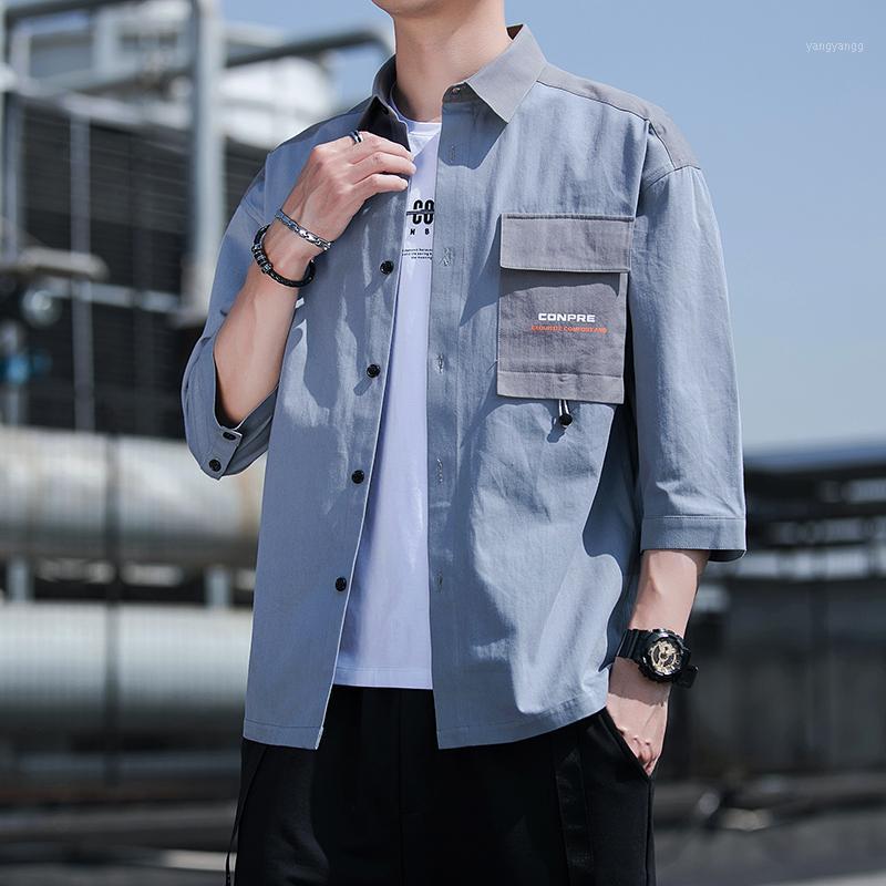 7-sleeve Cotton Work Shirt Casual Splicing Printed In Spring And Summer 2022 Men's Shirts, Gray
7-sleeve Cotton Work Shirt Casual Splicing Printed In Spring And Summer 2022 Men's Shirts, Gray