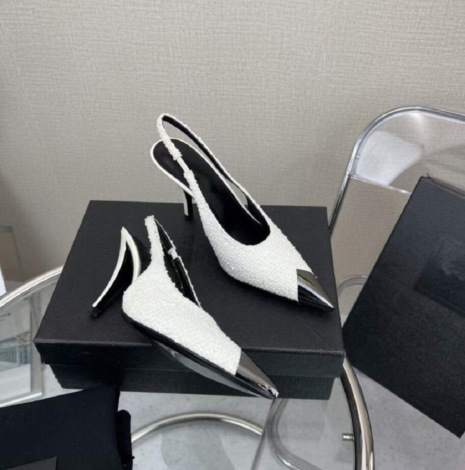 womens elegant heels Women Vesper Sandals Shoes For Women Slingback Patent Leather Metal Toe Cap Lady Pumps Fashion High Heels Comfort Walking EU35-40 BOX
womens elegant heels Women Vesper Sandals Shoes For Women Slingback Patent Leather Metal Toe Cap Lady Pumps Fashion High Heels Comfort Walking EU35-40 BOX