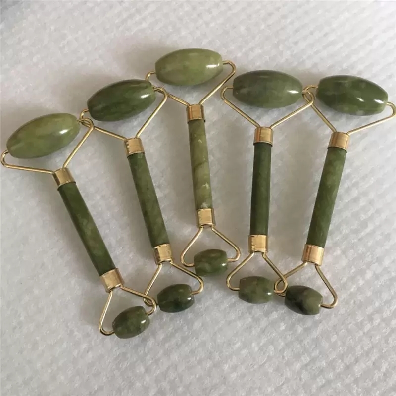 Jade Roller Massager For Face Gua Sha Nature Stone Beauty Thin-face Lift Anti Wrinkle Facial Skin Care Tools Masajeador De Rodillos De Jade Para Rostr
