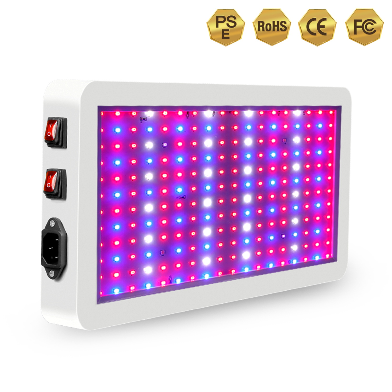 1000W LED Grow Light Dual Switch & Dual Chips Full Spectrum Hydroponic For Indoor Plants Veg And Flower-1000 Watt
1000W LED Grow Light Dual Switch & Dual Chips Full Spectrum Hydroponic For Indoor Plants Veg And Flower-1000 Watt