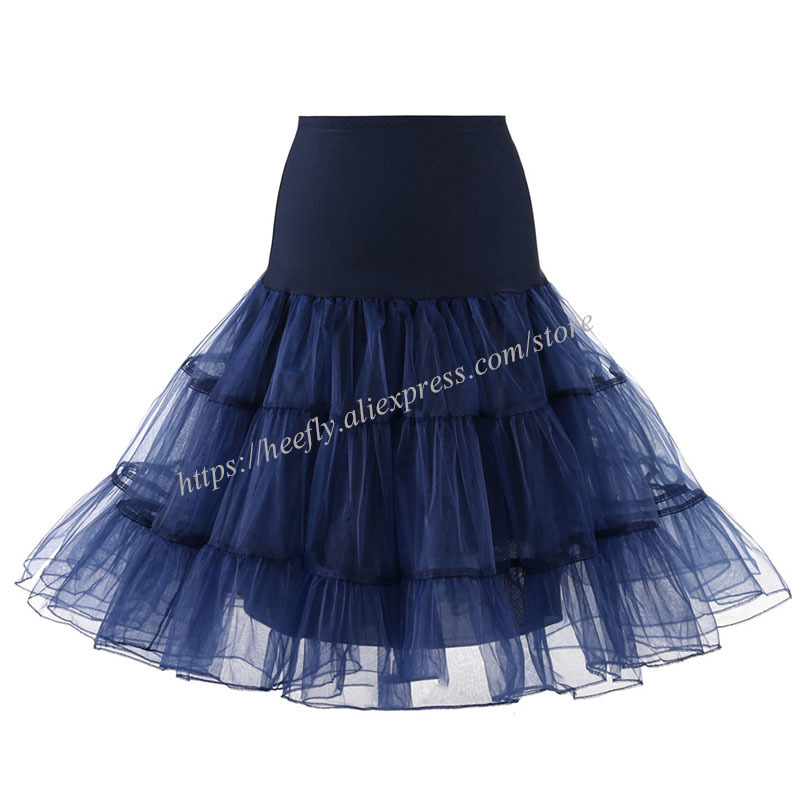 Tulle Skirts Womens Fashion High Waist Pleated Tutu Retro Vintage Petticoat Crinoline Underskirt Faldas saia 220317