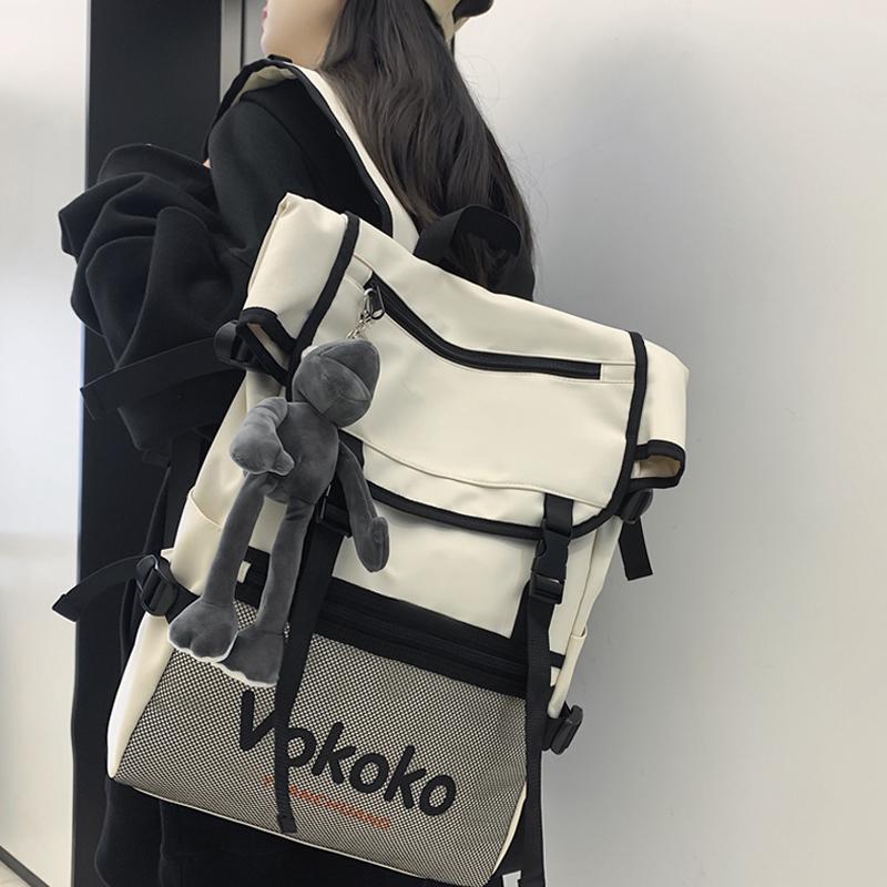 Backpack Multi-pocket Waterproof Nylon Travel Large Capacity Women School Bag For Girls Cool Men Insert Buckle Laptop Backpacks, Black
Backpack Multi-pocket Waterproof Nylon Travel Large Capacity Women School Bag For Girls Cool Men Insert Buckle Laptop Backpacks, Black
