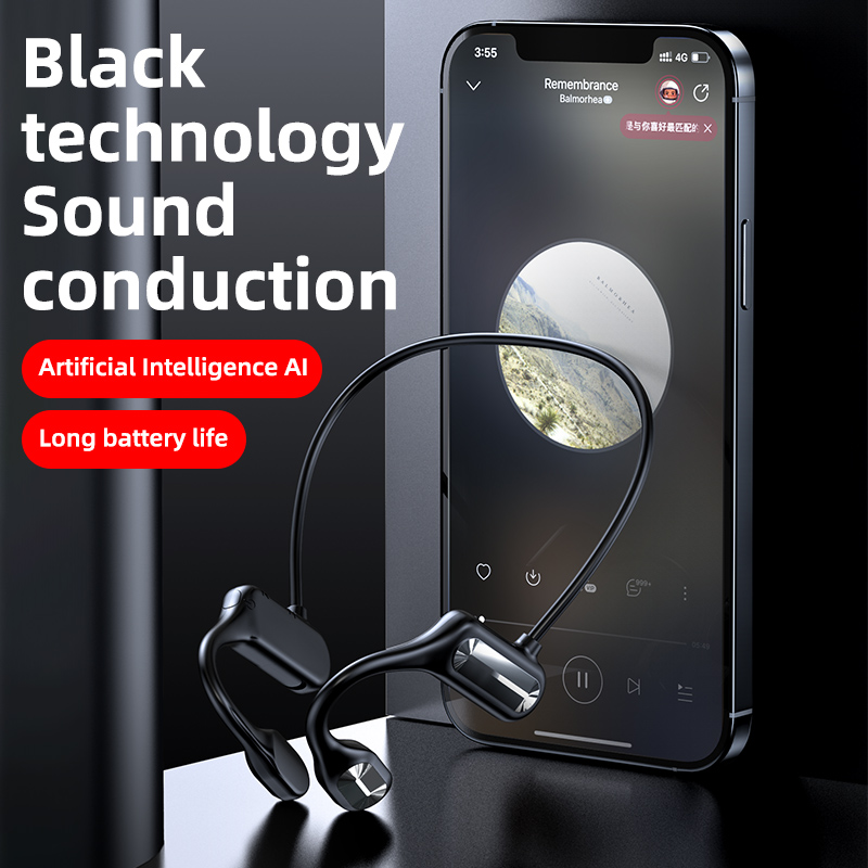 BL09 Wireless Headset Earphones Bluetooth Bone Conducting Audio Equipment Outdoor Sports Stereo Waterproof Microphone, Black
BL09 Wireless Headset Earphones Bluetooth Bone Conducting Audio Equipment Outdoor Sports Stereo Waterproof Microphone, Black