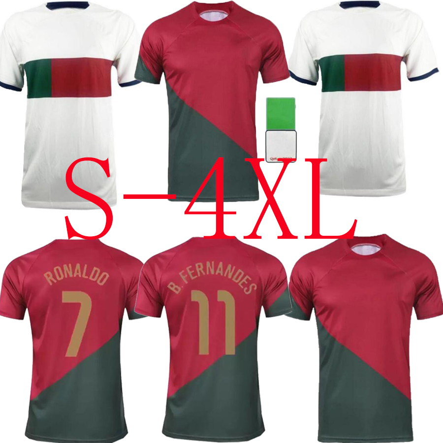 S-4XL 22 23 Portuguesa JOAO FELIX soccer jerseys HOME AWAY RUBEN NEVES BERNARDO FERNANDES BRUNO Portugieser 2022 2023 Portuguese football kit Men, White 
S-4XL 22 23 Portuguesa JOAO FELIX soccer jerseys HOME AWAY RUBEN NEVES BERNARDO FERNANDES BRUNO Portugieser 2022 2023 Portuguese football kit Men, White